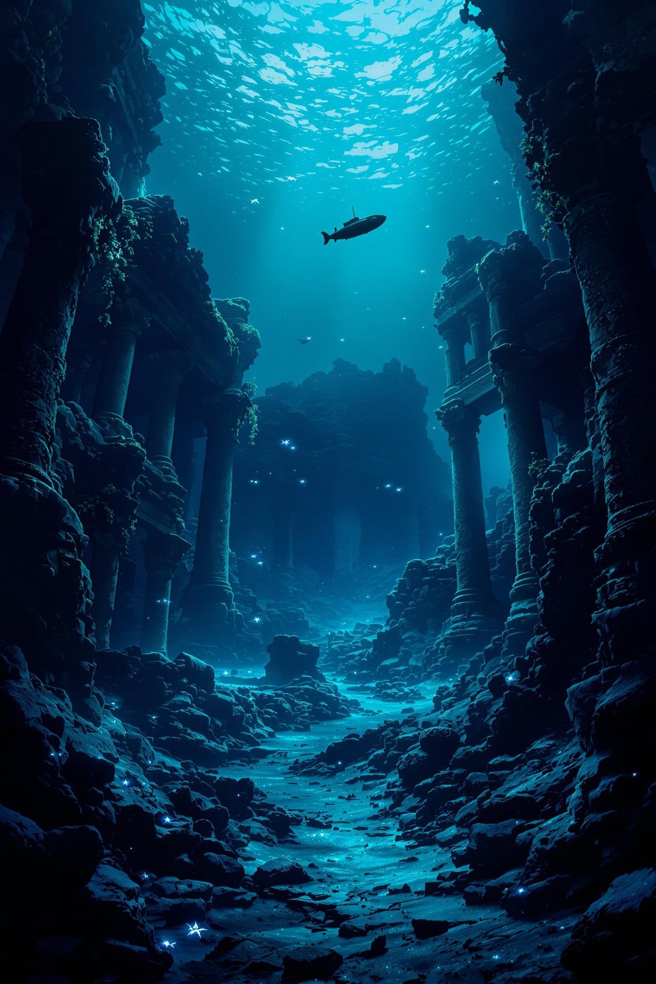 深海回响 - 惊悚电影海报